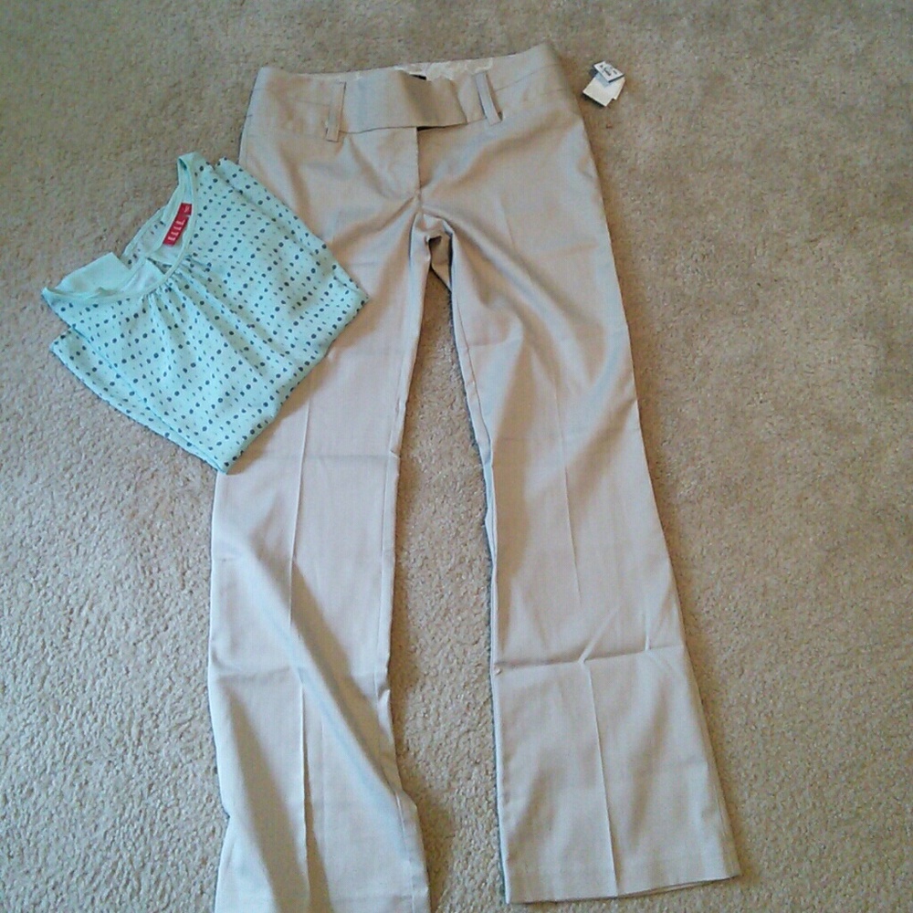 NWT Stooshy Khaki Dress Pants